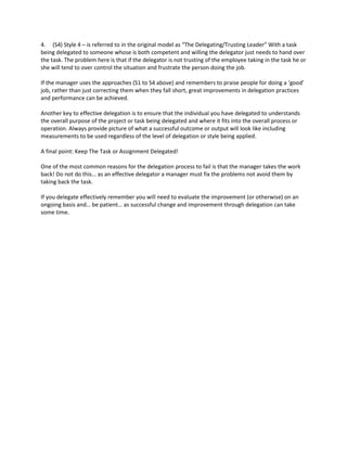 What exactly is delegation