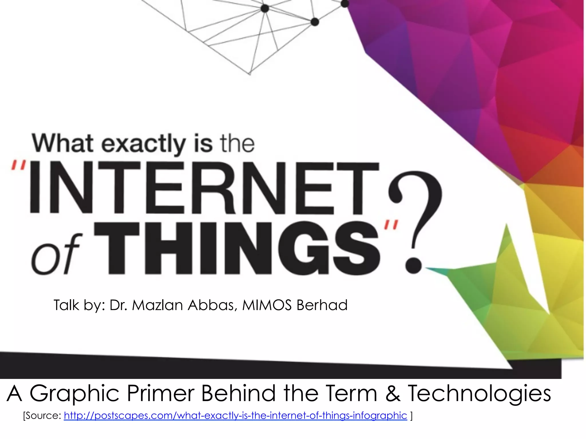 A Graphic Primer Behind the Term & Technologies
Talk by: Dr. Mazlan Abbas, MIMOS Berhad
 