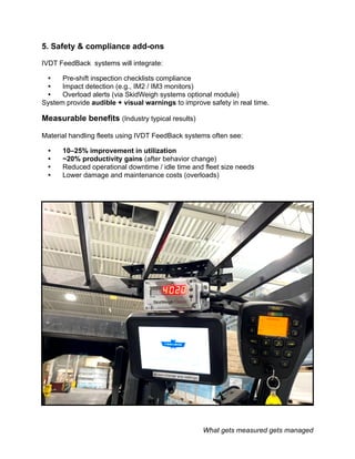 IVDT FeedBack Systems: Real Time Forklift Operational Activities ...