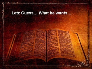 What God Wants?