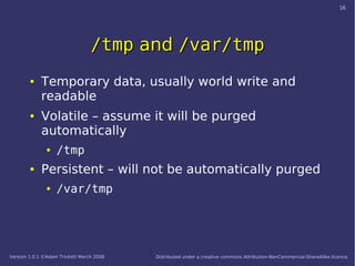 Introduction to the FHS