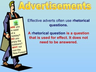 Persuasive Adverts at WCPS! | PPT
