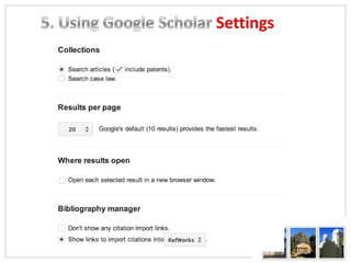 What google scholar can do for you