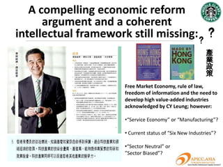 The proposed BJ-GD-HK Knowledge Corridor
Maximizes BJ-GD-HK’s External Economy of Scale
 and integrates “Expertise Cluster”, “Regional
    Cluster” & “Industry Cluster” policies
                       BJ, GD and HK on their own do not have
                       all the success factors needed to build a
                       “Silicon Valley” type of economy:

                       • Beijing: R&D is 5.5% of Beijing’s GDP
                       (4 times the national average);
                       50% of China’sTech-transfer;

                       • Guangdong: 37.7% of China’s high-tech
                       manufacturing export;
                       (Source: OECD Review of Innovation Policy – China, OECD 2008)

                       • Hong Kong: built on a tradition of free
                       market and ‘good law, well administered’;
                       HK uses English as a business language and
                       is seamlessly connected to
                       the West.
 