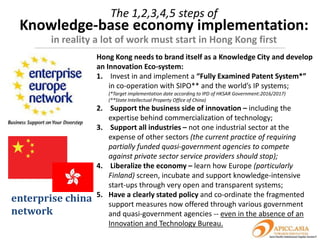 Knowledge-based economy is a proven strategy …
           not a novelty in OECD Countries
             OECD acknowledges:

             • The link between Knowledge-based
             Economy and creation of high-wage and
             high-quality employment;

             • Productivity of developed economy is
             largely determined by the rate of knowledge
             accumulation and technical progress;

             • The importance of government policy and
             support systems.
             (Source: The OECD Innovation Strategy: Getting a Head Start on Tomorrow,
             OECD 2010)
 