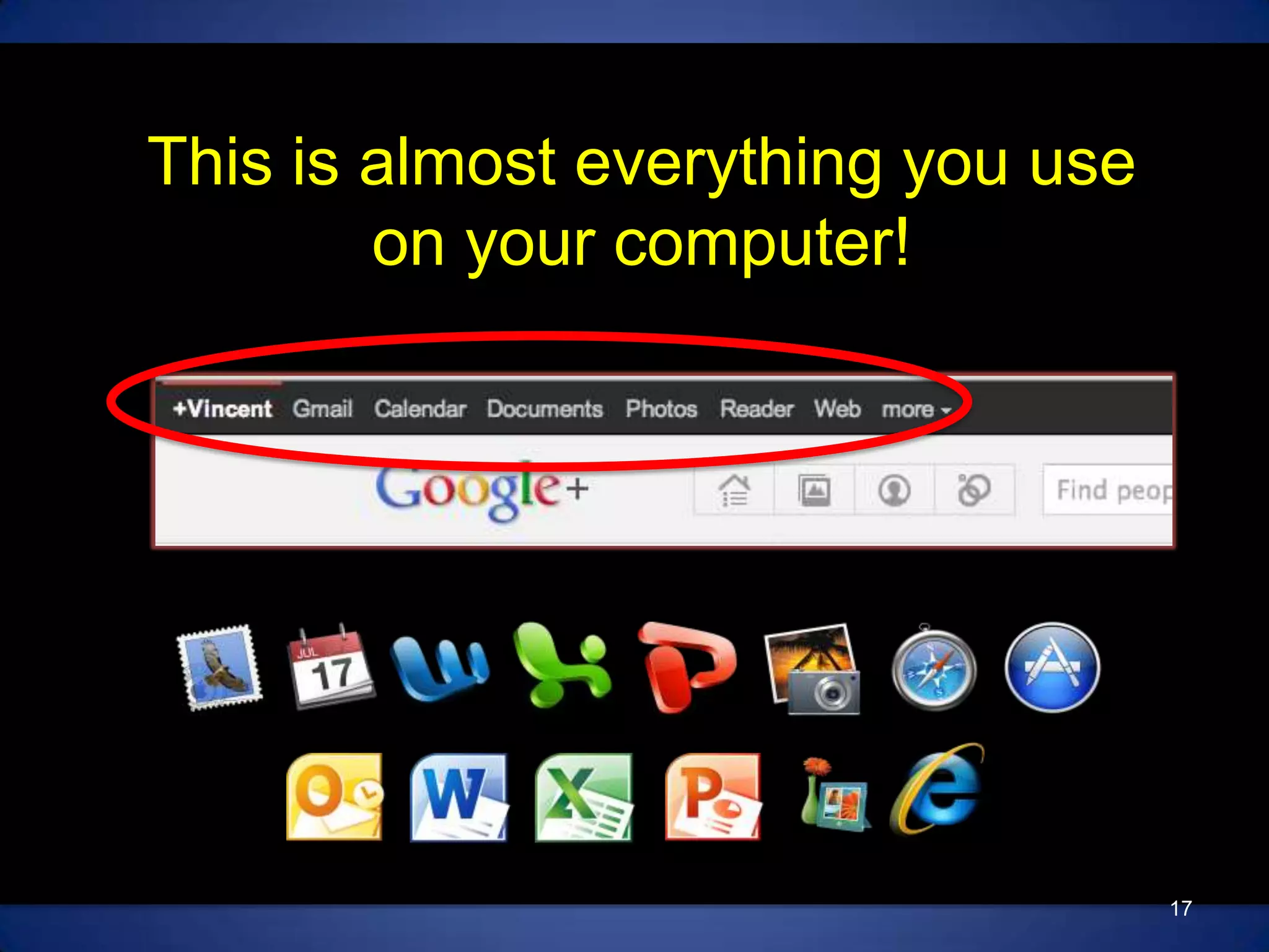 This is almost everything you use on your computer!17