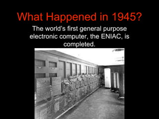 What Happened in 1945? World War II ends and??? | PPTX