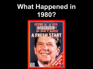 What Happened in
1980?
 