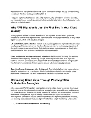 What Happens After AWS Migration_ Why Optimization Determines Cloud ...