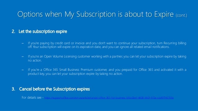 cancelling office 365 for business cancelling office 365 for business