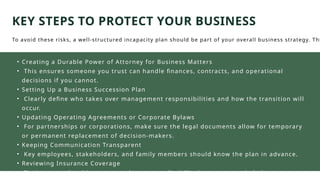 What Happens to Your Business If You Become Incapacitated | PPTX