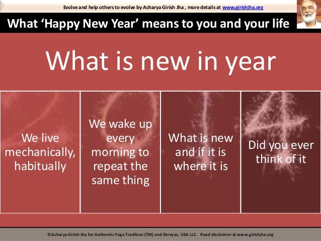 What 'happy new year' means to you