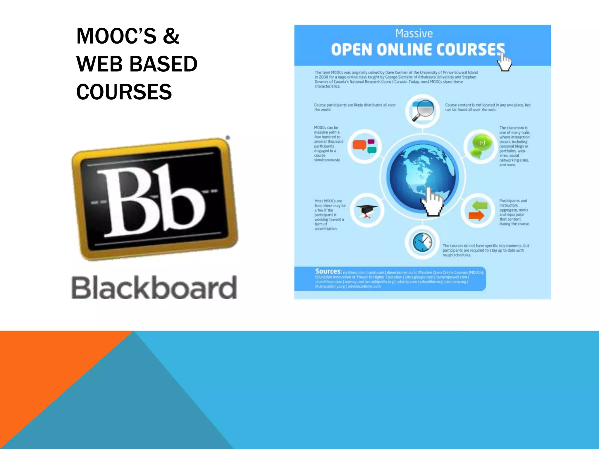 MOOC’S &
WEB BASED
COURSES
 