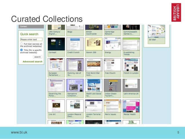 archive web
