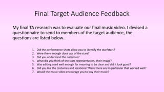 What have you learned from target audience feedback