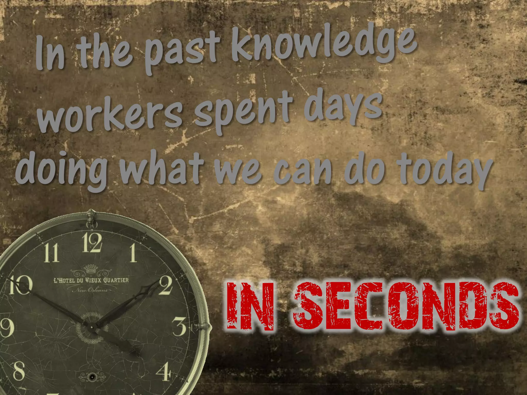 doing what we can do today

           in seconds
 