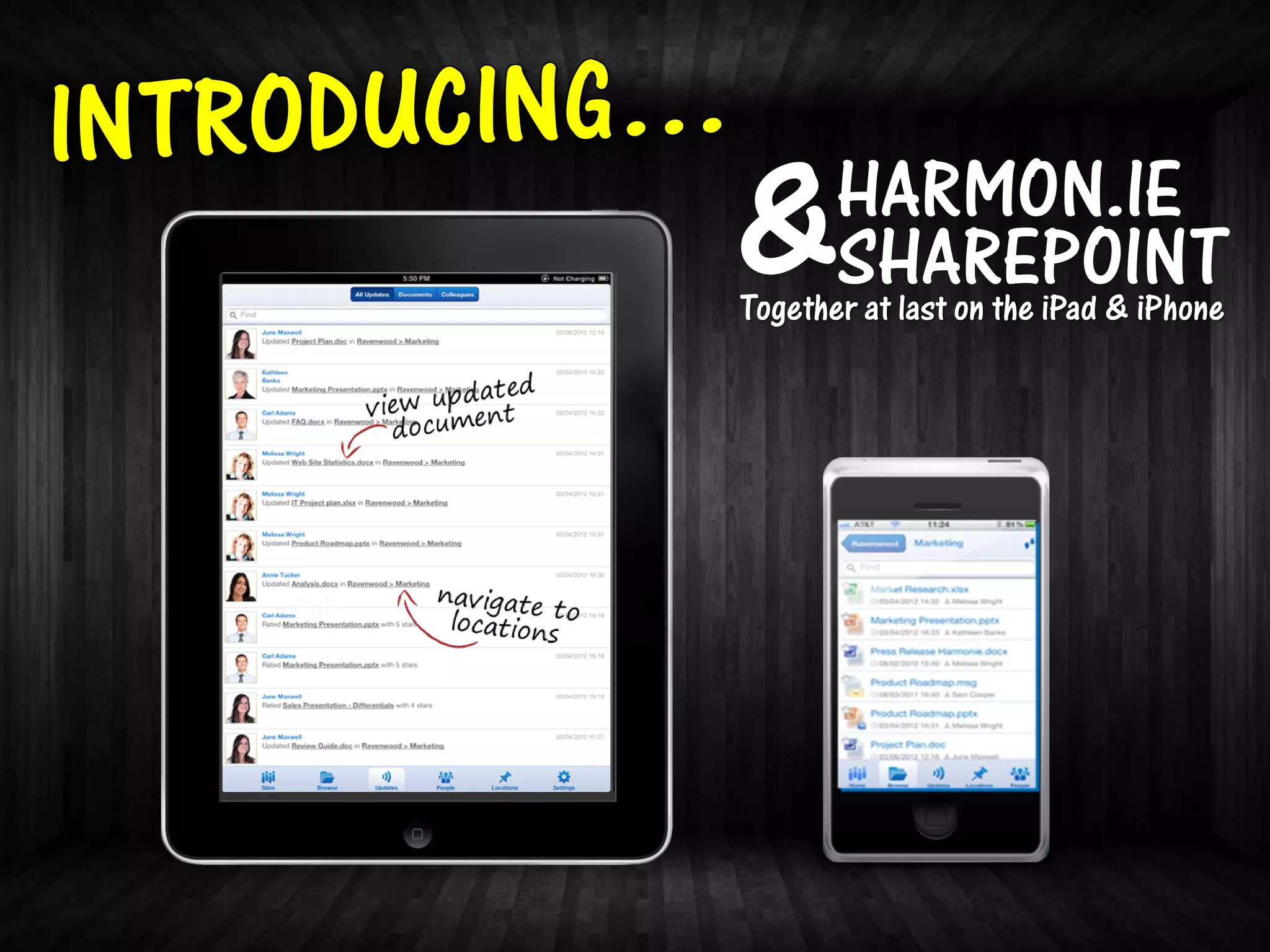 The Latest
     Example
OF COMBINING MOBILE WITH SOCIAL BUSINESS PLATFORMS…
 