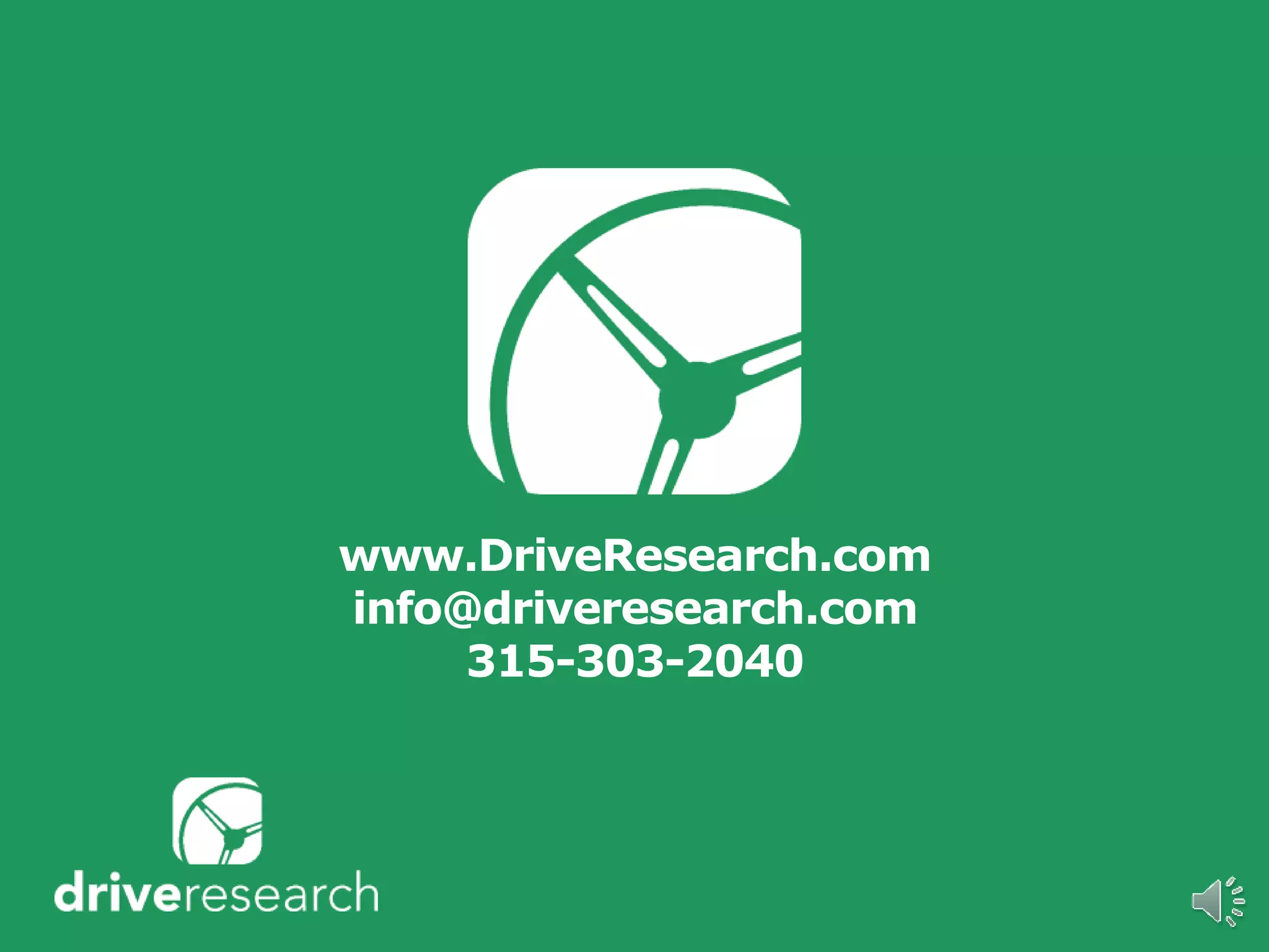 www.DriveResearch.com
info@driveresearch.com
315-303-2040
 