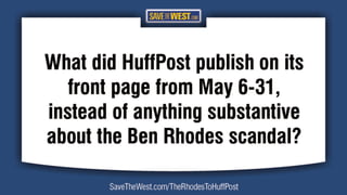 What HuffPost published instead May 6-31, 2016