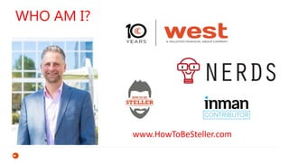 Why do we
need a plan?
WHO AM I?
www.HowToBeSteller.com
 