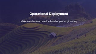 Operational Deployment
Make architectural data the heart of your enginnering
 