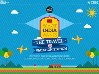 What India Wants - The Travel and Vacation Edition