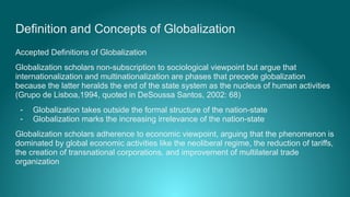 Foreignization Definition Comprehensive Overview of Globalization: Definitions, Processes, and ...