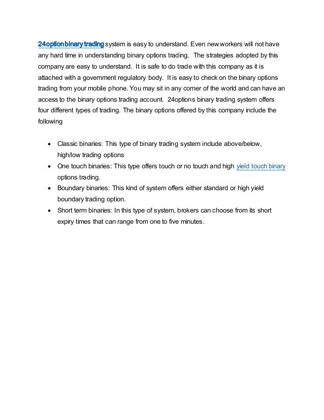 24 options binary options trading
