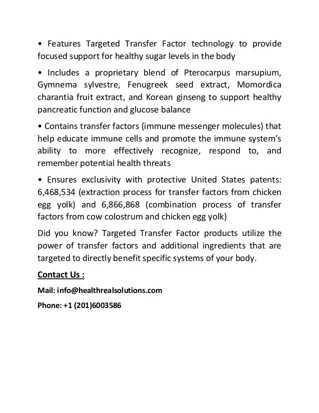 What is 4Life Transfer Factor Glucoach.pdf