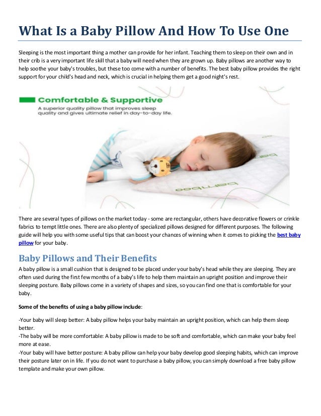 What Is a Baby Pillow And How To Use One.pdf