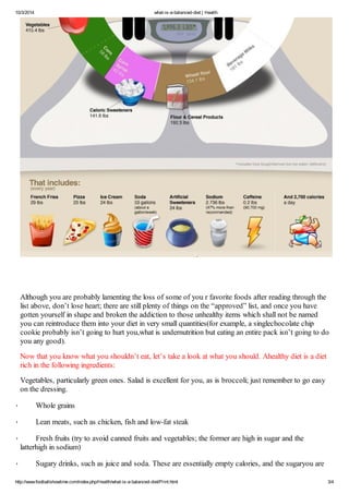 What is a balanced diet