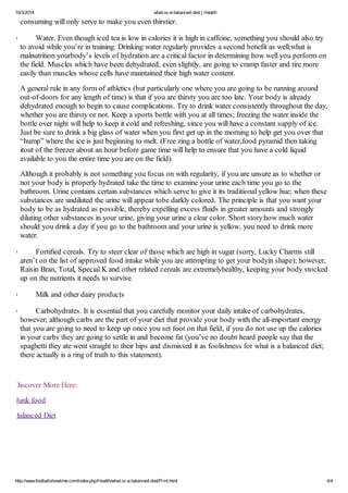 What is a balanced diet