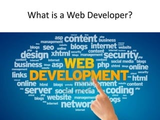 What is a Web Developer? 
 