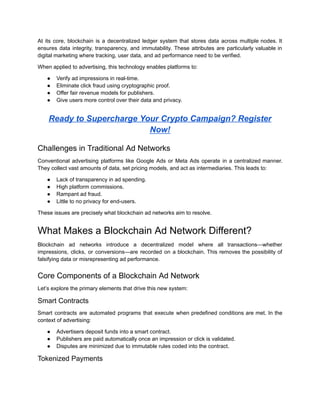 What Is A Blockchain Ad Network And How Does It Work? PDF 