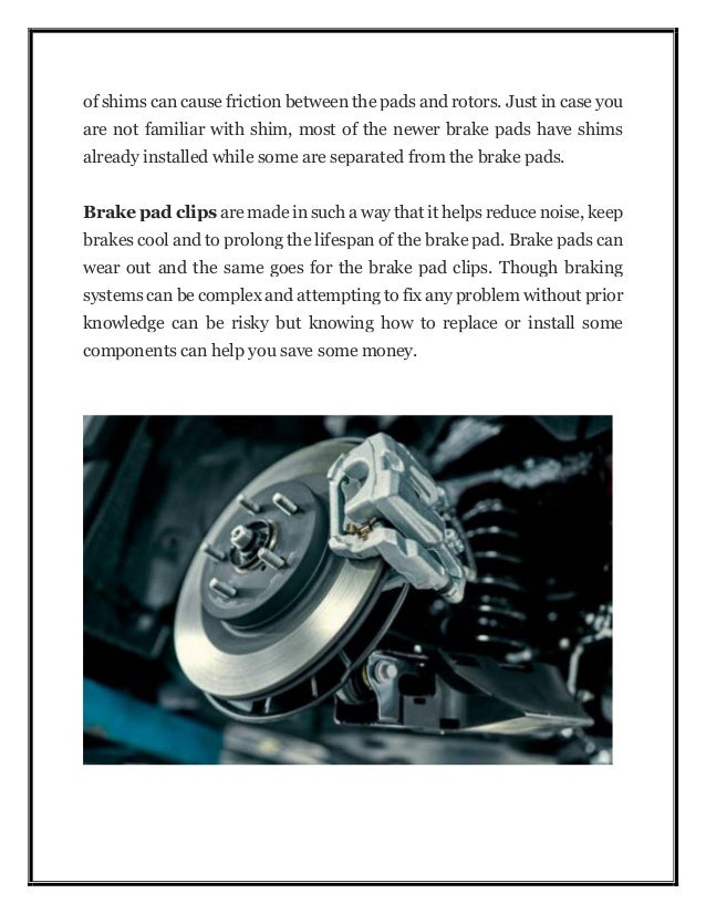 Brake Pad Retaining Clip What are they and How Do They Work