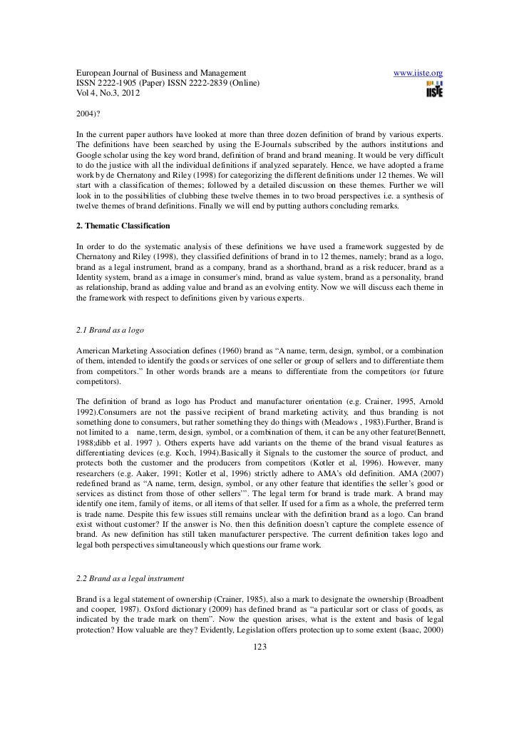 brand equity journal paper research brand equity journal paper research