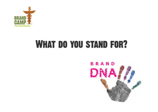 What do you stand for?
 
