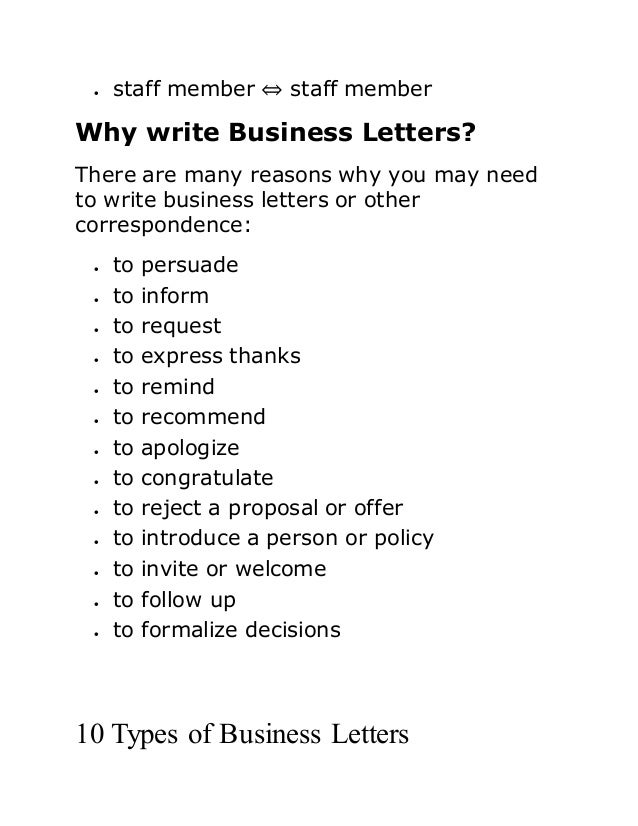 what is business letter