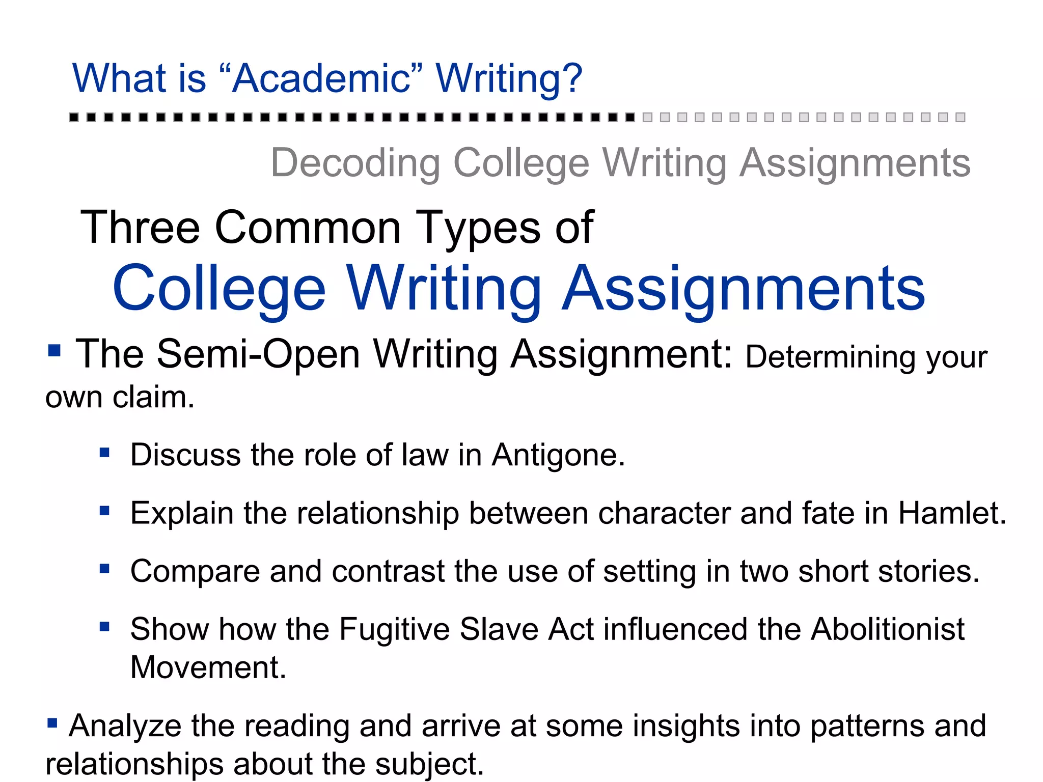 What is academic writing | PPT