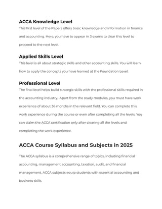 What is ACCA? Course Details, Salary & Comparison 2025 | PDF