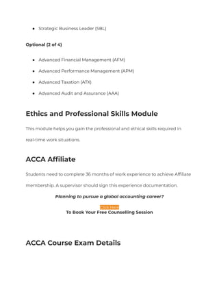 What is ACCA | Full form, course details, fees and more. | PDF