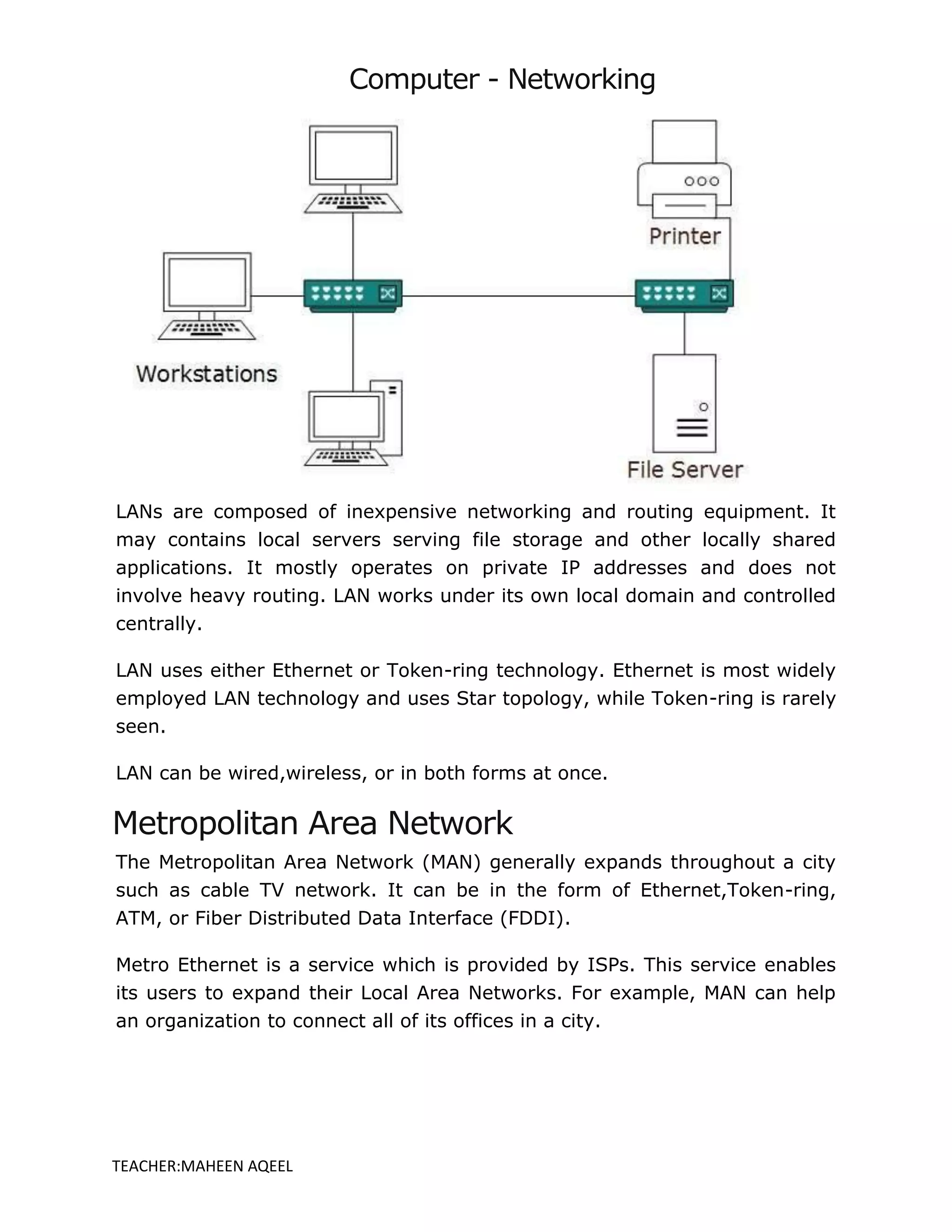 Data Communication & Computer Network | PDF