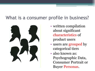 What is a consumer profile in business | PPTX