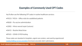 What is a CPT Code in Medical Billing ? | PPTX