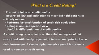 What is a Credit Rating?
 