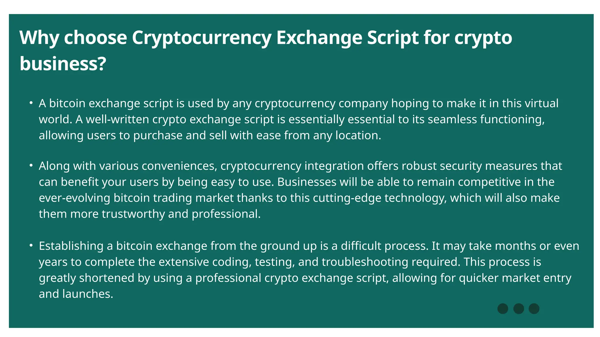 What is a Cryptocurrency Exchange Script Why choose for crypto Business |  PPTX