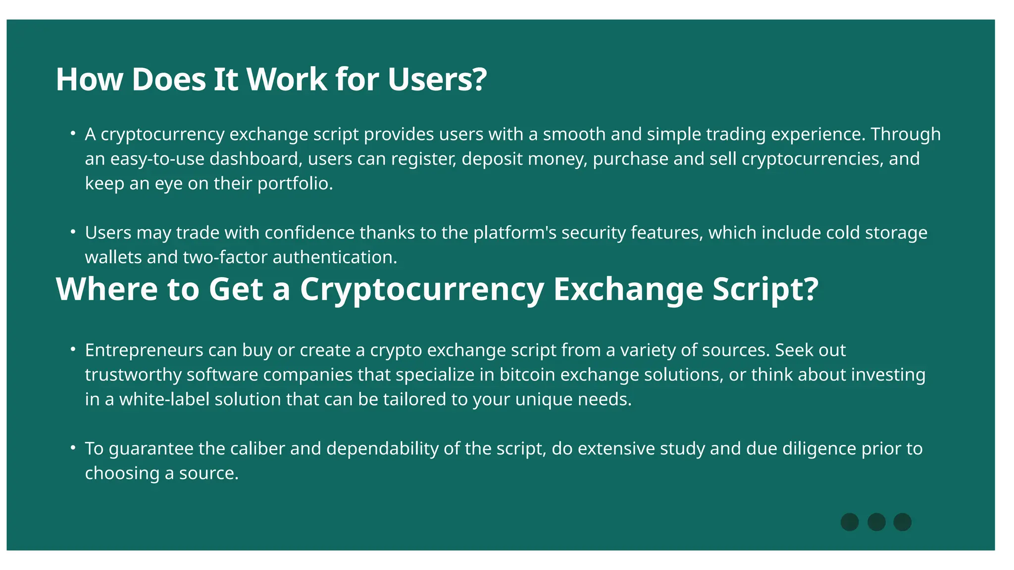 What is a Cryptocurrency Exchange Script Why choose for crypto Business |  PPTX