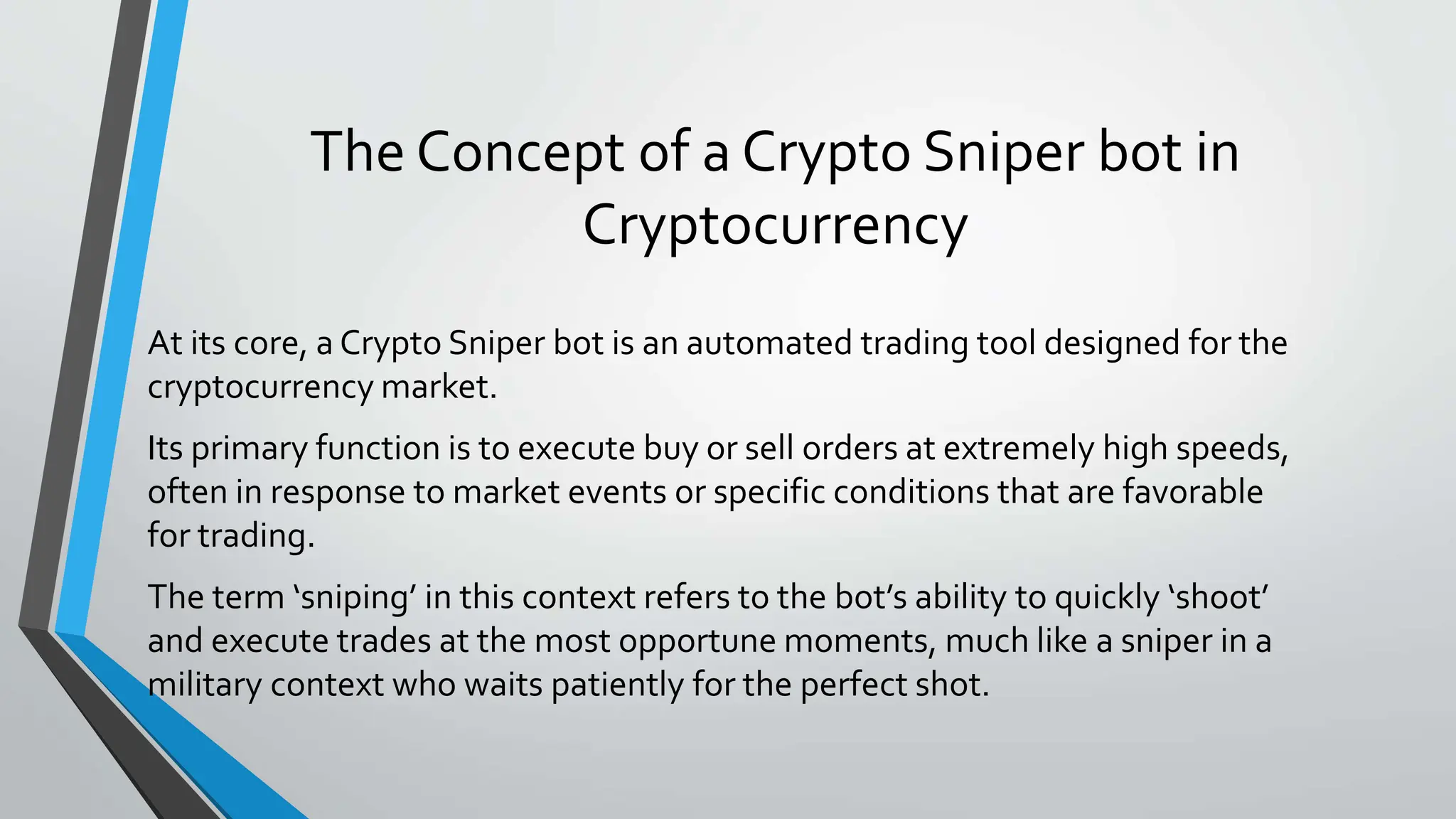 What is a Crypto Sniper Bot and how to snipe in crypto ? | PPTX