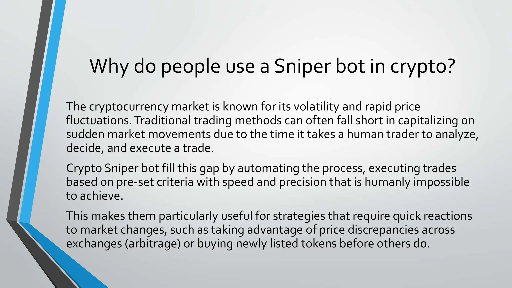 What is a Crypto Sniper Bot and how to snipe in crypto ? | PPTX