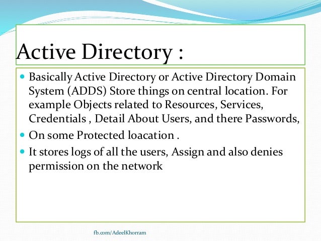 What is active directory